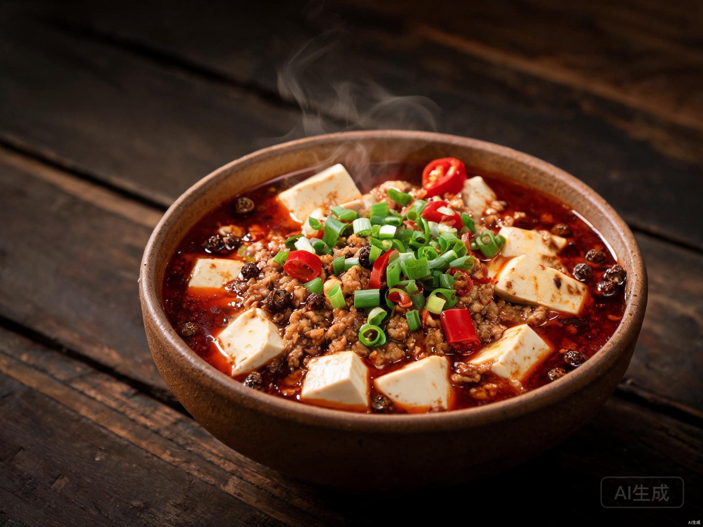 Finished dish — Hunan Mapo Tofu