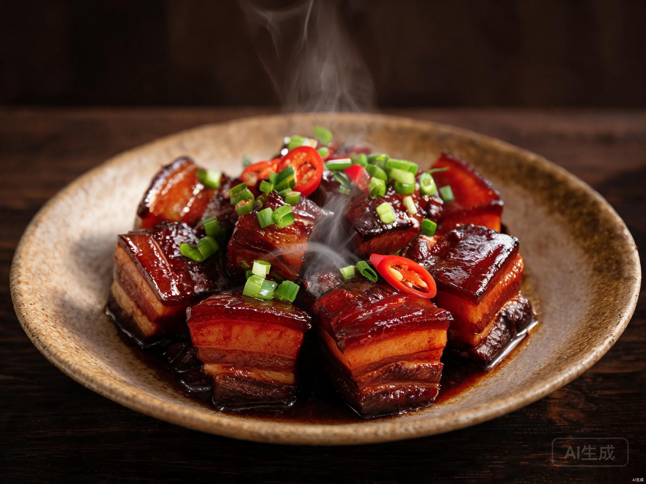 Finished dish — Mao Red Braised Pork