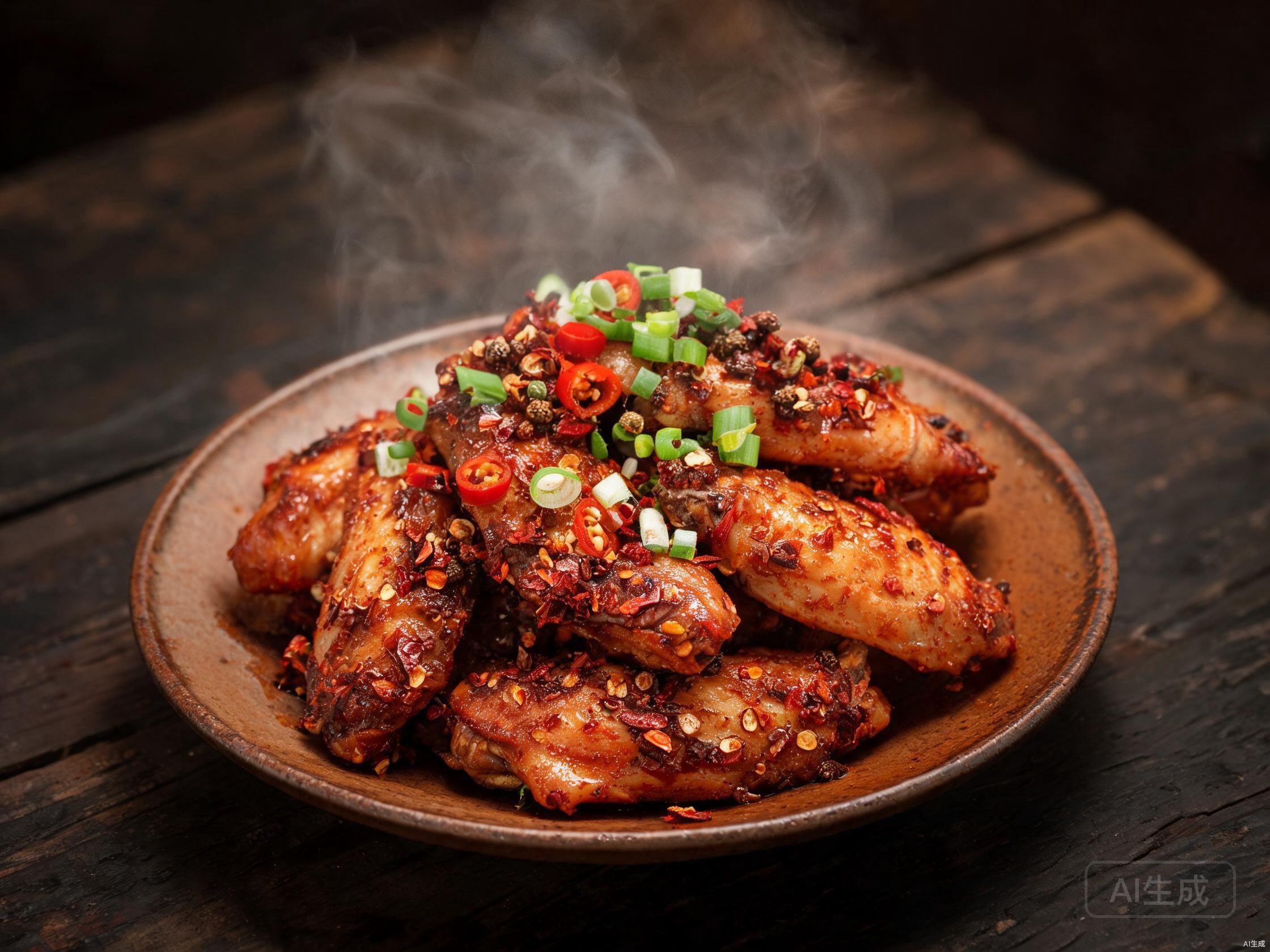 Finished dish — Spicy Chicken Wing Hunan