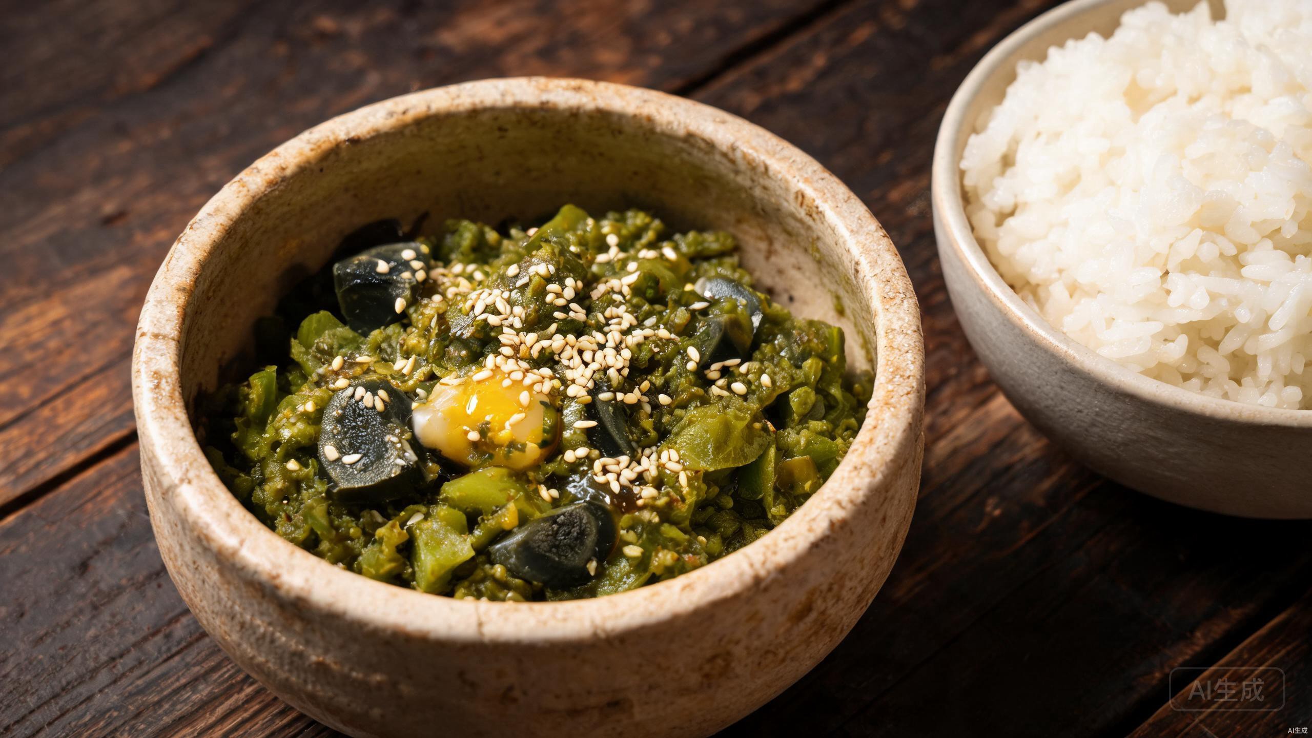 Mashed Chili with Century Egg