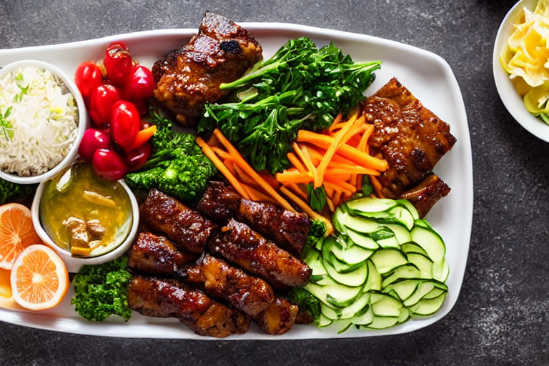 Toss and marinate. Place the prepared ingredient in a mixing bowl. Pour the dressing over the top. A
