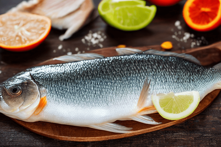 121 Prep and score the fish. Clean the fish thoroughly, removing the scales, gills, and the dark mem