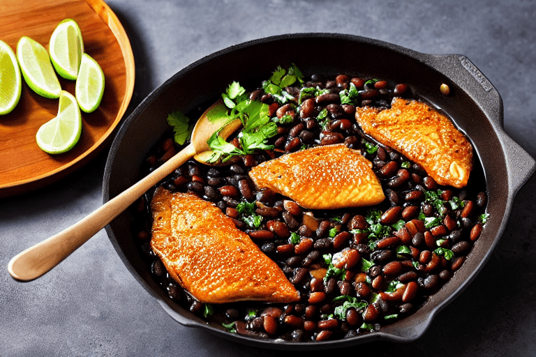 124 Pan-fry the fish golden. Heat 4 tablespoons of oil in a wide pan over medium-high heat. When the