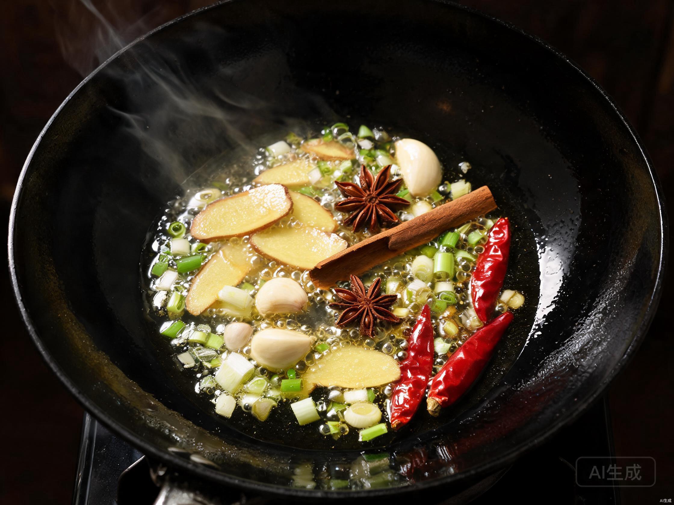 Build the flavor base with aromatics