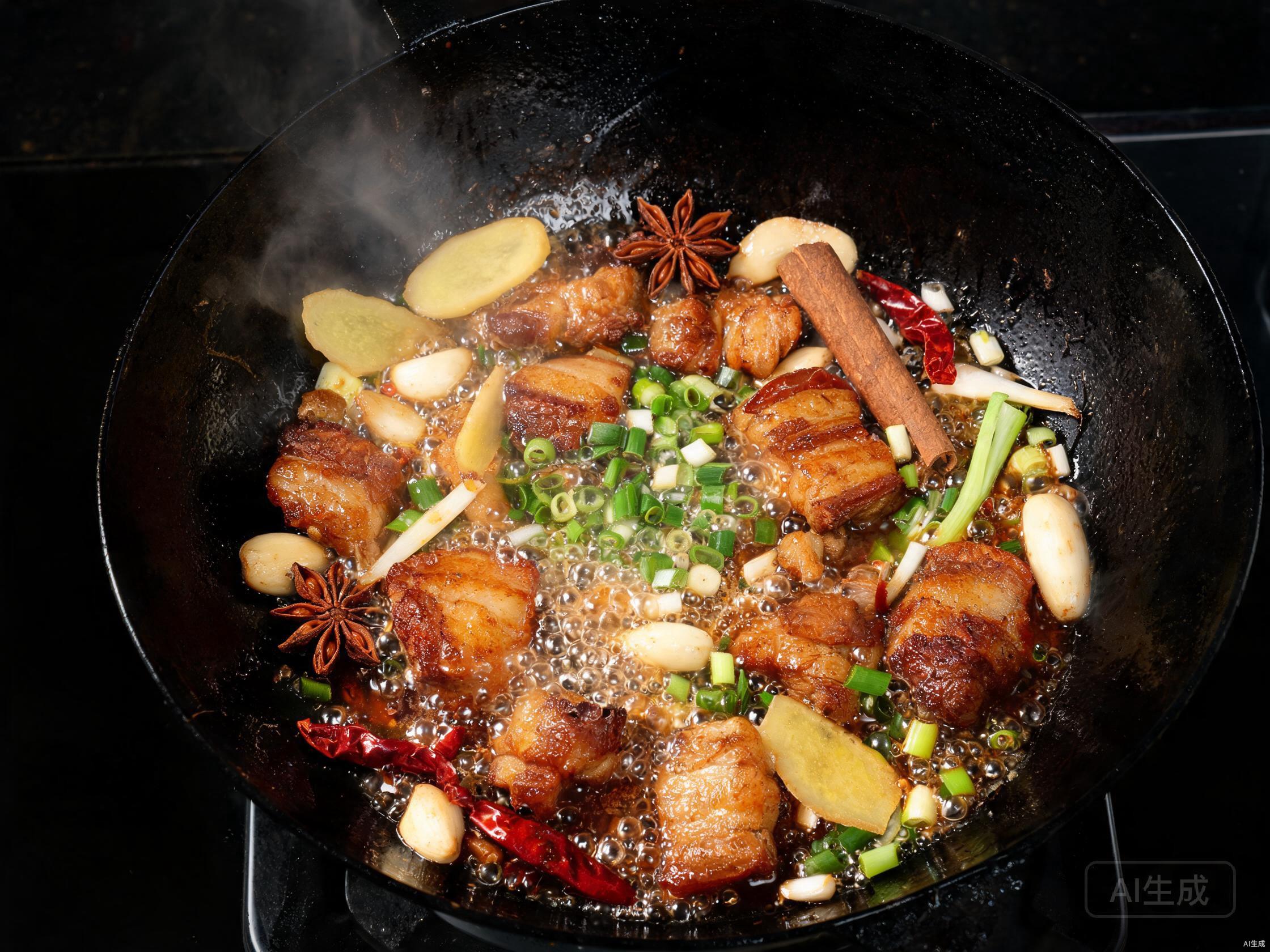 Add aromatics and braise