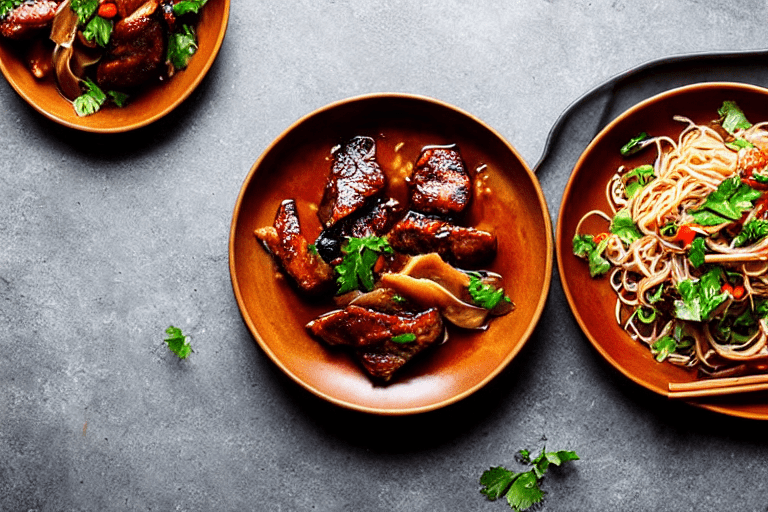 Stir-fry the meat. Heat a wok until smoking hot. Add oil, swirl to coat, then add the marinated meat