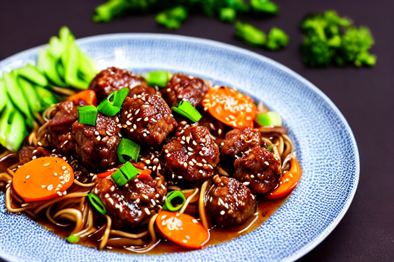 Stir-fry the meat. Heat a wok until smoking hot. Add oil, swirl to coat, then add the marinated meat