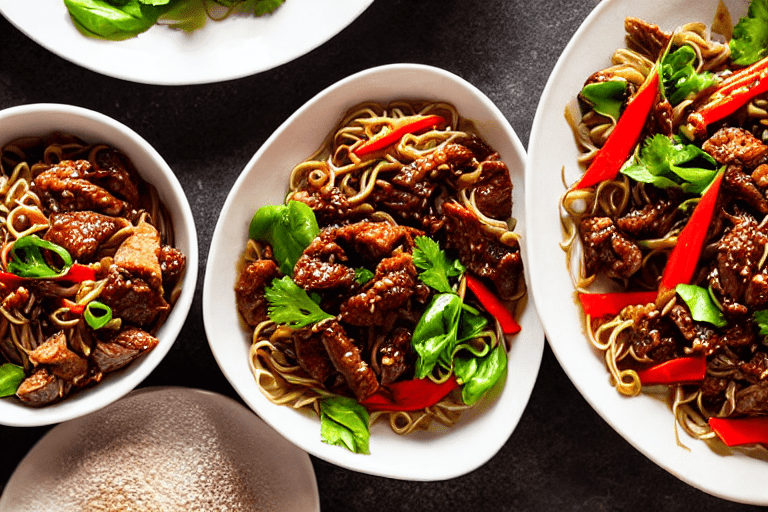 Stir-fry the meat. Heat a wok until smoking hot. Add oil, swirl to coat, then add the marinated meat