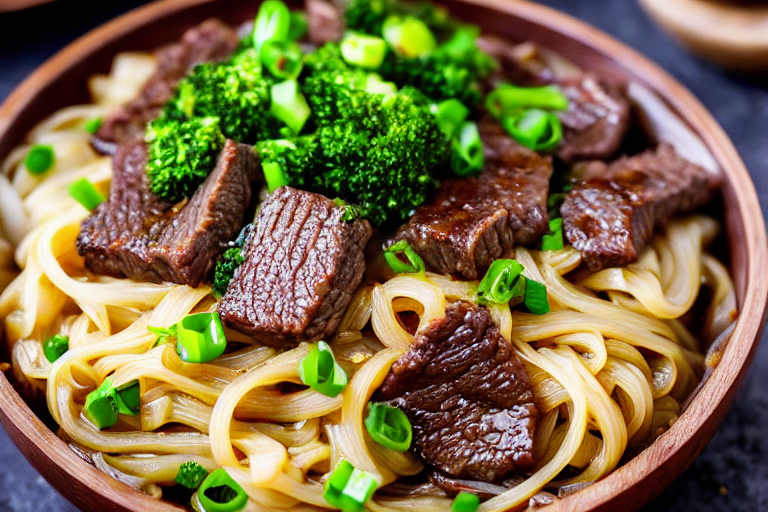 144 Blanch the beef. Cut the beef into 3 to 4 cm chunks. Place them in a pot with cold water and bri