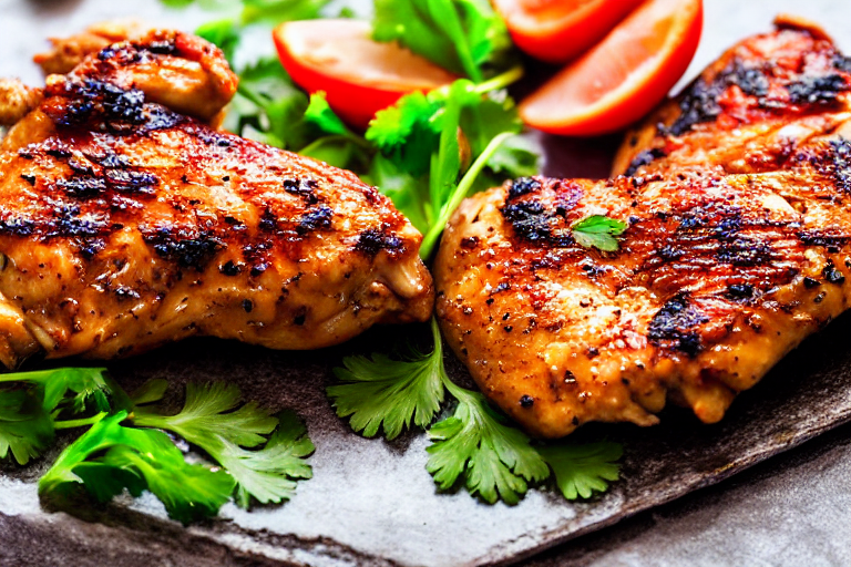 Prepare the chicken. Cut the chicken into bite-sized pieces about 3cm chunks for even cooking. Marin