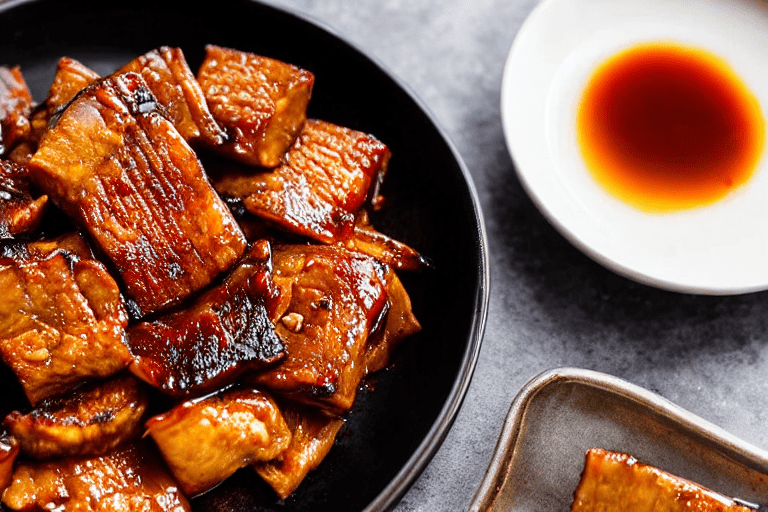 Make the dressing. In a small bowl, combine light soy sauce, rice vinegar, chili oil, sesame oil, Si