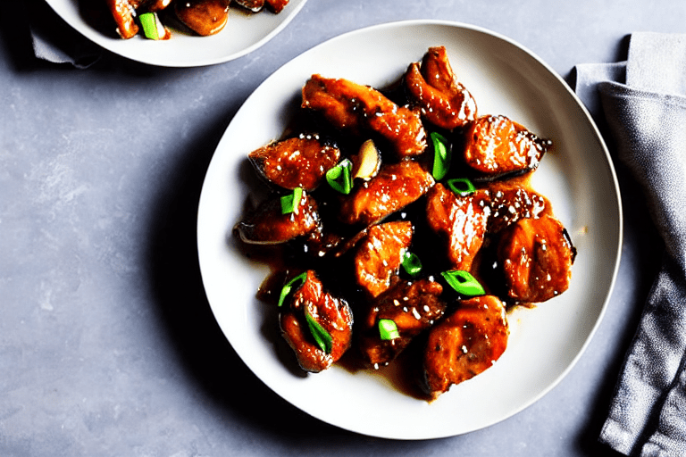 Stir-fry the chicken. Turn heat to high. Add the marinated chicken pieces. Stir-fry vigorously for 3