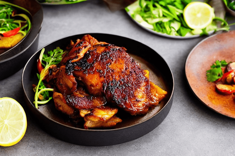 Build the flavor base. In the same wok, lower the heat to medium. Add aromatics ginger, garlic, scal