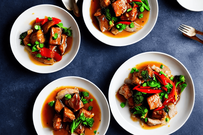 Stir-fry the meat. Heat a wok until smoking hot. Add oil, swirl to coat, then add the marinated meat