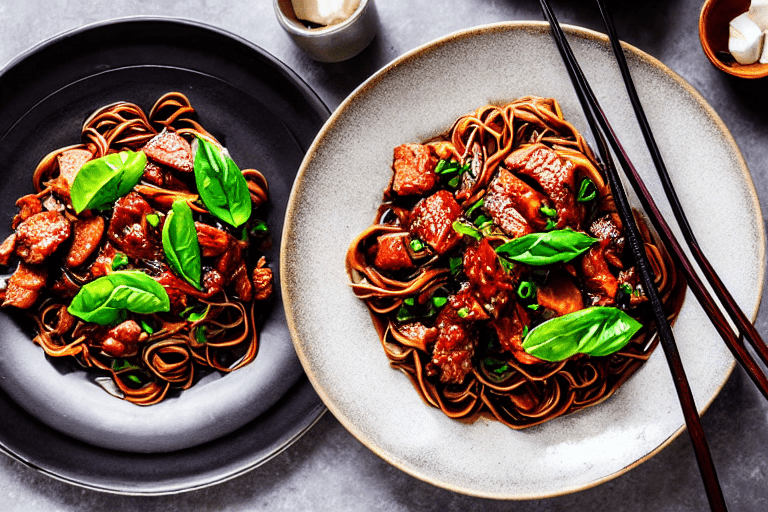 Stir-fry the meat. Heat a wok until smoking hot. Add oil, swirl to coat, then add the marinated meat