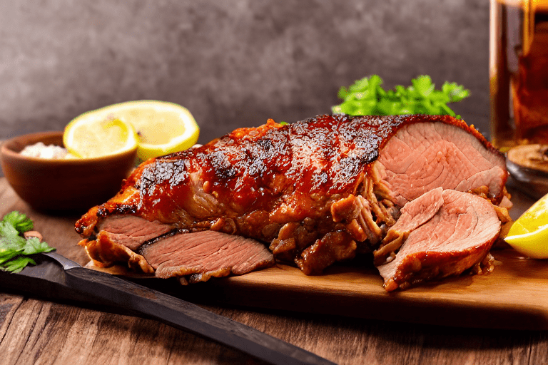 Slice and marinate. Cut the meat against the grain into thin, uniform slices about 3mm thick. This e