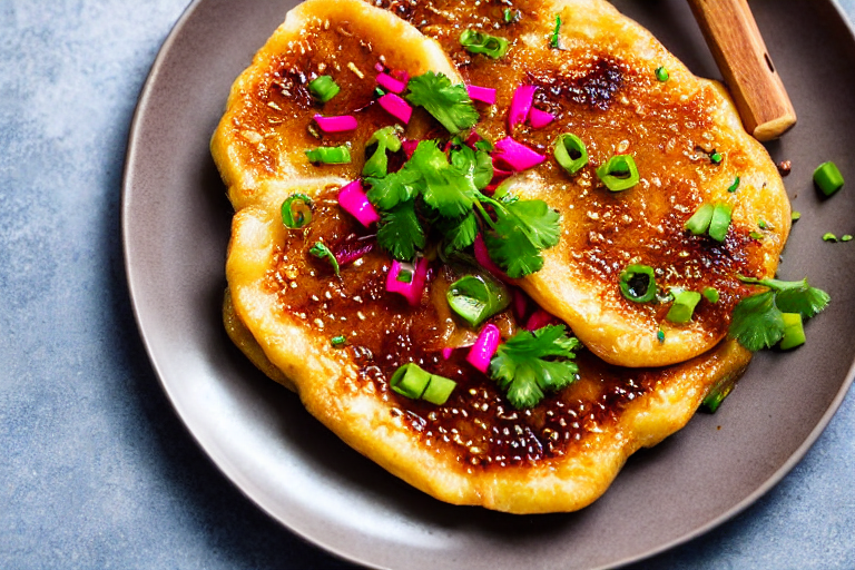 Cook the snack. Heat oil in a pan or wok. For pan-fried items, cook over medium heat until golden on