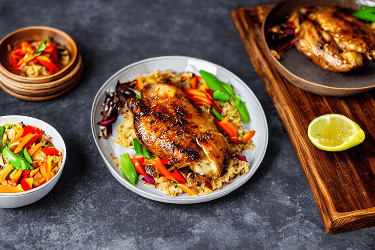 Stir-fry the chicken. Turn heat to high. Add the marinated chicken pieces. Stir-fry vigorously for 3