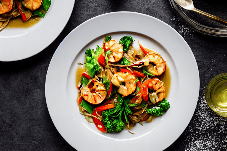 Cook the seafood. Turn heat to high. Add the prepared seafood to the wok. Stir-fry or braise accordi