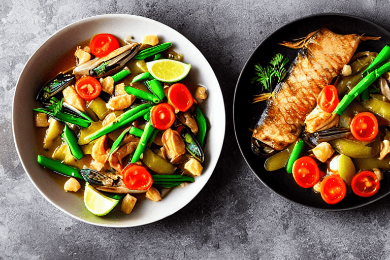 Cook the seafood. Turn heat to high. Add the prepared seafood to the wok. Stir-fry or braise accordi