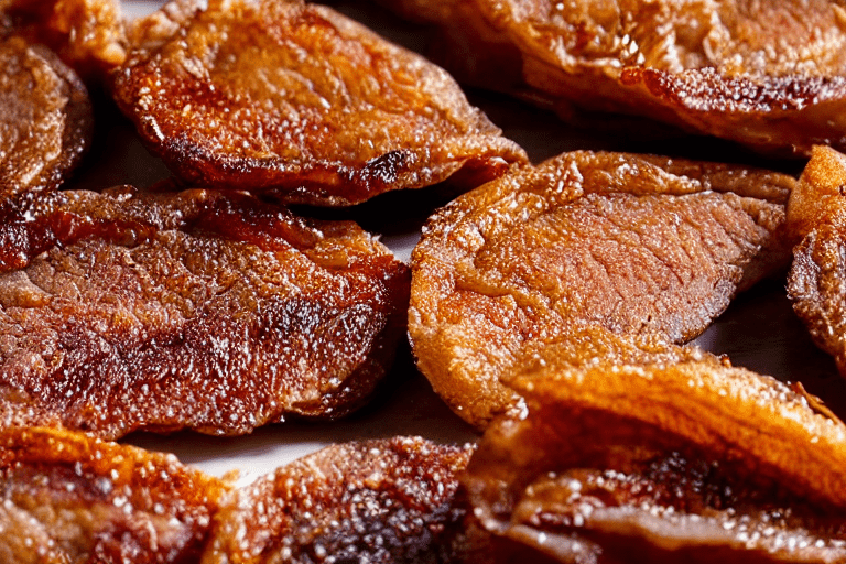 130 Clean and boil the pork skin. Start by thoroughly cleaning the pork skin. Use a sharp knife to s