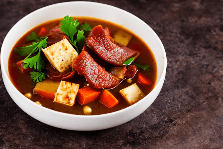 128 Prepare the cured pork. Hunan cured pork is very salty and smoky, so it needs preparation before