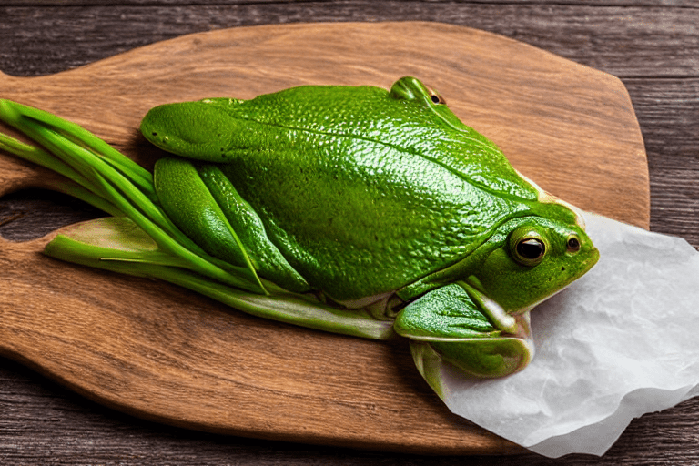 Prepare the bullfrog. Rinse the bullfrog legs under cold water and pat completely dry with paper tow