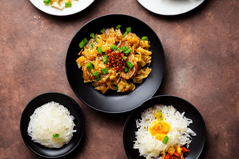 Build the dry pot flavor. Heat oil in a wok over medium heat. Add doubanjiang chili bean paste and s