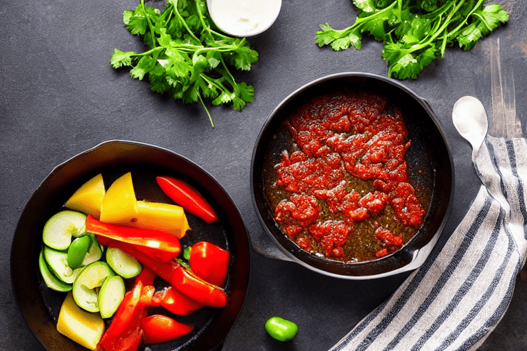 Par-cook the ingredients. Deep-fry or blanch the main ingredient and vegetables separately. Heat oil