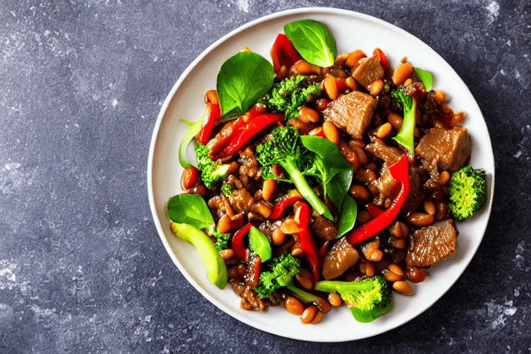 Build the dry pot flavor. Heat oil in a wok over medium heat. Add doubanjiang chili bean paste and s