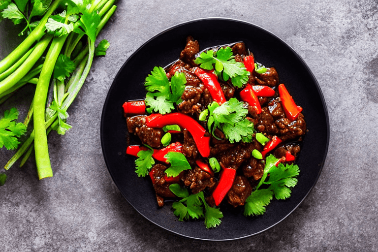 Build the dry pot flavor. Heat oil in a wok over medium heat. Add doubanjiang chili bean paste and s