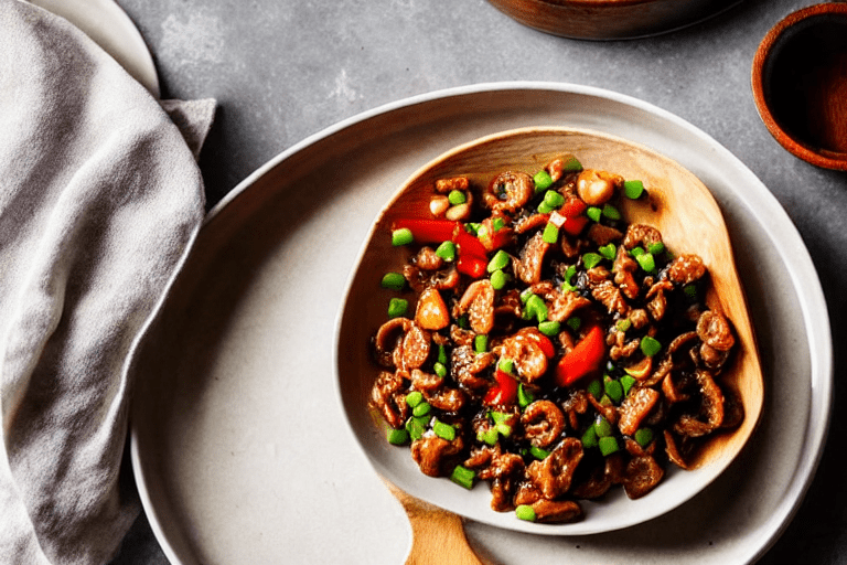 139 Sear the intestines. Heat 2 tablespoons of oil in a wok over medium-high heat. Add the intestine