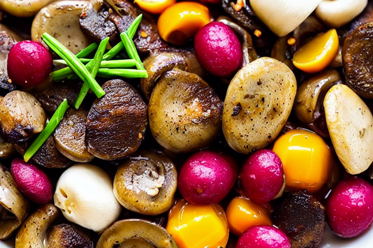 130 Par-cook the ingredients. Deep-fry or blanch the main ingredient and vegetables separately. Heat