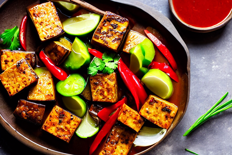 Par-cook the ingredients. Deep-fry or blanch the main ingredient and vegetables separately. Heat oil