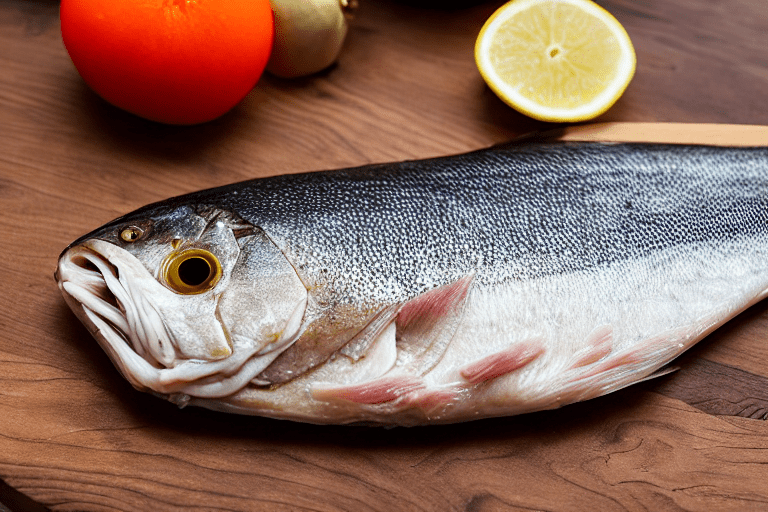 Prep the fish. Rinse the fish tail and pat it completely dry. Make 2 or 3 diagonal slashes on each s