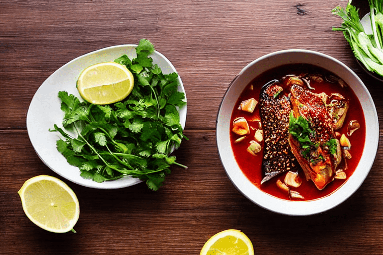 Prepare the chili topping. In a small bowl, combine the duo jiao, minced garlic, minced ginger, suga