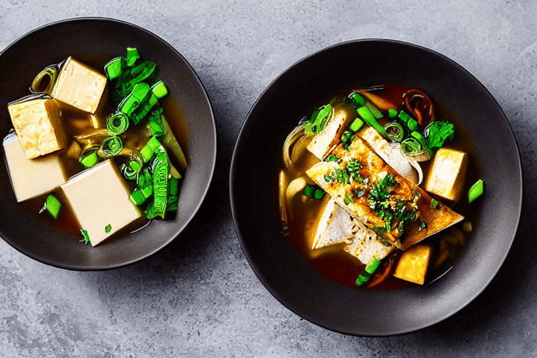 143 Add aromatics and boiling water. Add the ginger slices and the scallion knot to the pot. Drizzle