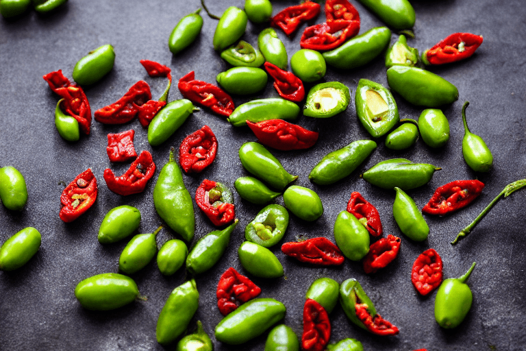 Prepare aromatics. Slice the ginger, garlic, and chilies. If using dried chilies, soak them in warm