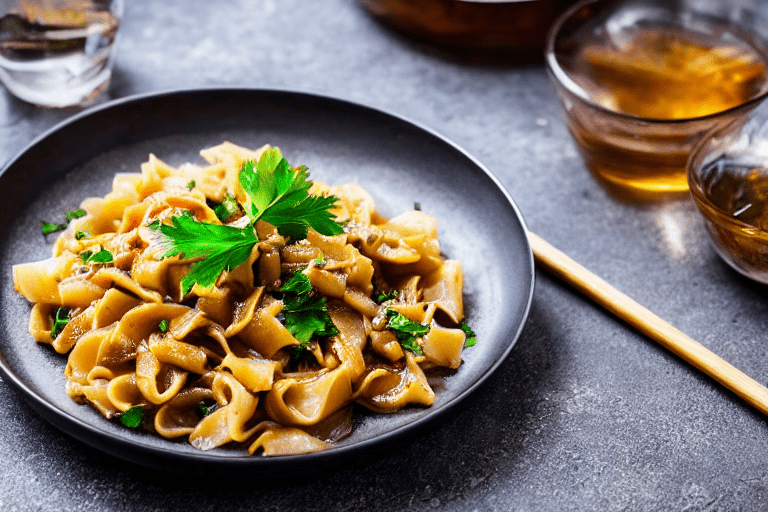 Build the flavor base. In the same wok, lower the heat to medium. Add aromatics ginger, garlic, scal