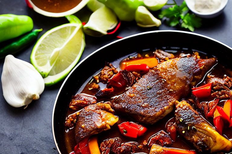 Aromatics and spices. Heat oil in a wok over medium heat. Add ginger slices, garlic, dried chilies,