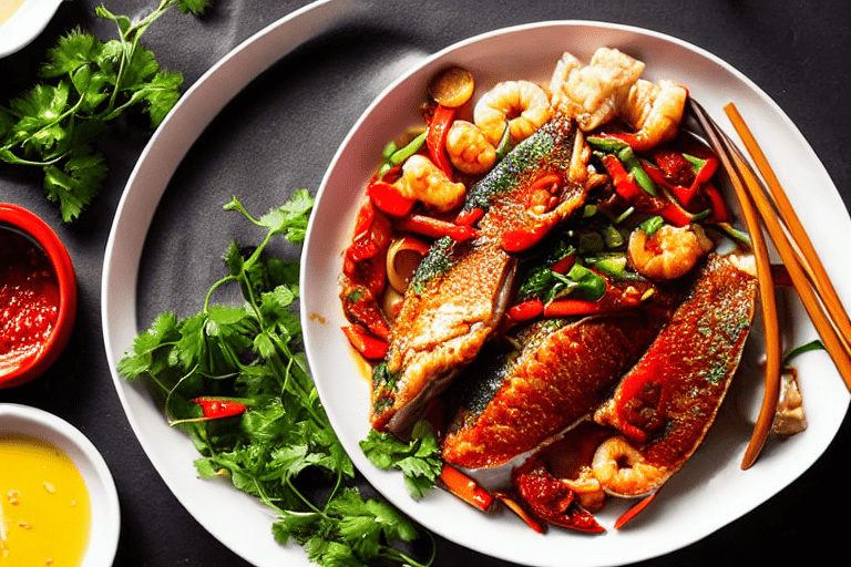 Cook the seafood. Turn heat to high. Add the prepared seafood to the wok. Stir-fry or braise accordi