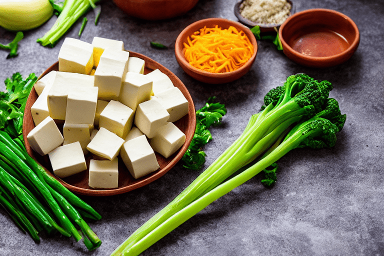 Prepare the vegetables. Wash and cut all vegetables into uniform pieces. For hengshan tofu, ensure e