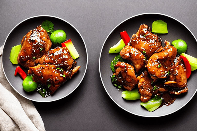 Stir-fry the chicken. Turn heat to high. Add the marinated chicken pieces. Stir-fry vigorously for 3