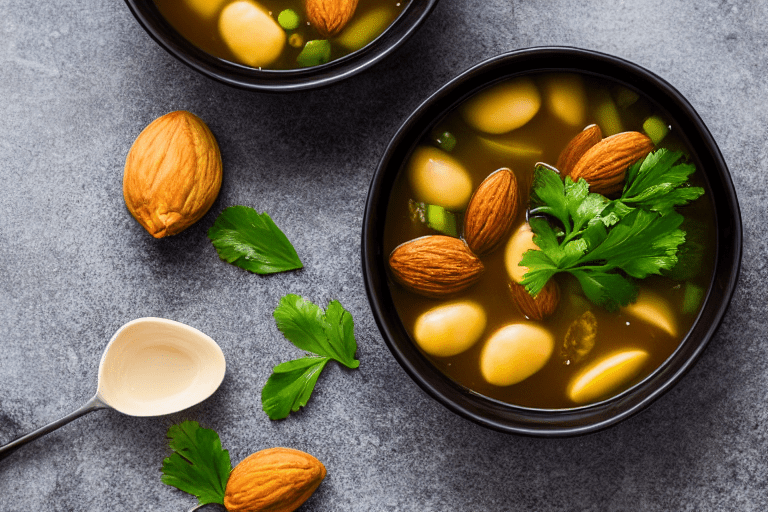 Prepare the ingredients. Clean and cut all ingredients. For hunan almond soup, cut the main ingredie