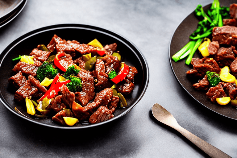 Stir-fry the meat. Heat a wok until smoking hot. Add oil, swirl to coat, then add the marinated meat