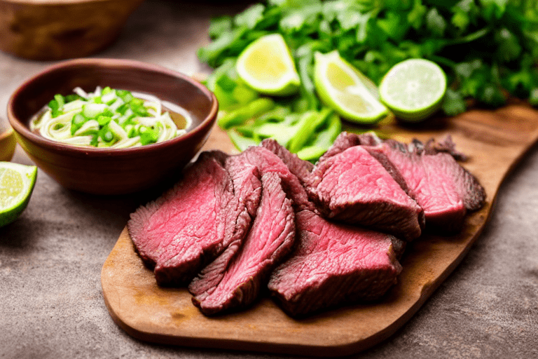 Slice and marinate. Cut the meat against the grain into thin, uniform slices about 3mm thick. This e
