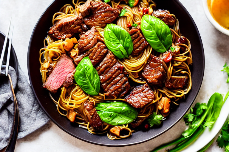 Stir-fry the meat. Heat a wok until smoking hot. Add oil, swirl to coat, then add the marinated meat