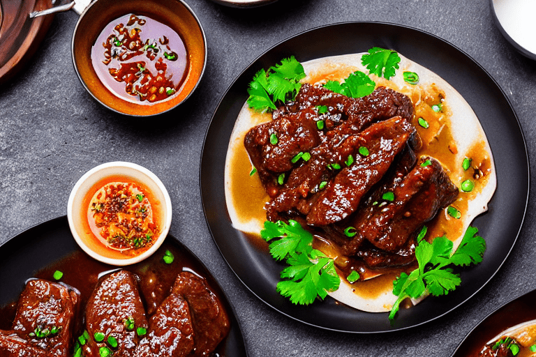 130 Sear and brown. Heat oil in a wok or heavy pot over medium-high heat. Add the main protein and s