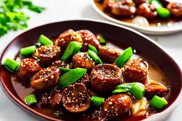 133 Build the flavor base. In the same wok, lower the heat to medium. Add aromatics ginger, garlic,