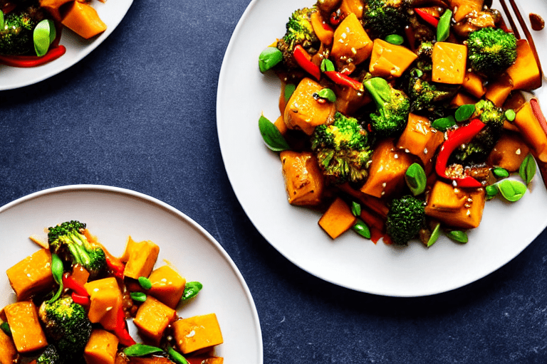 131 Stir-fry the vegetables. Add the main vegetables to the wok. Stir-fry over high heat for 2-3 min